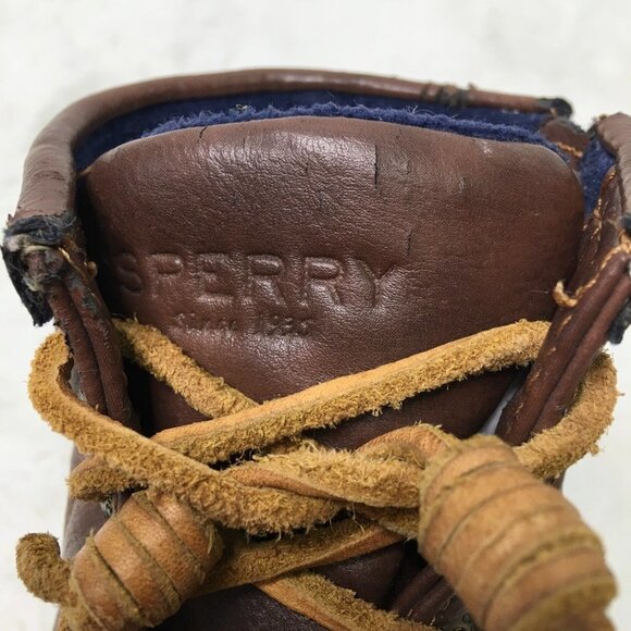 Sperry Girls Saltwater Boots Navy Size 13 - Picture 8 of 16